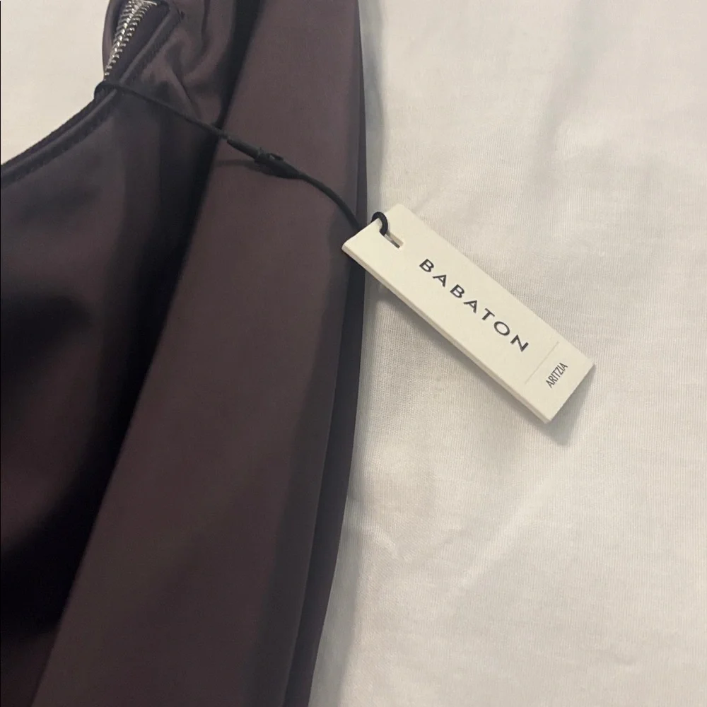 Babaton Aritzia Access Satin Bag Plum Hobo bag oversized deep purple large NWT - Picture 4 of 15